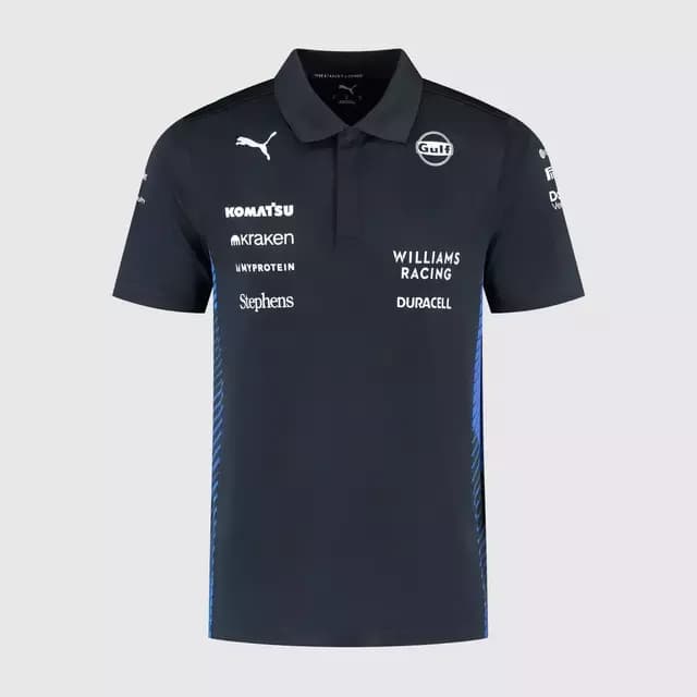 Camiseta Polo Atlassian Williams Racing Oficial 2025