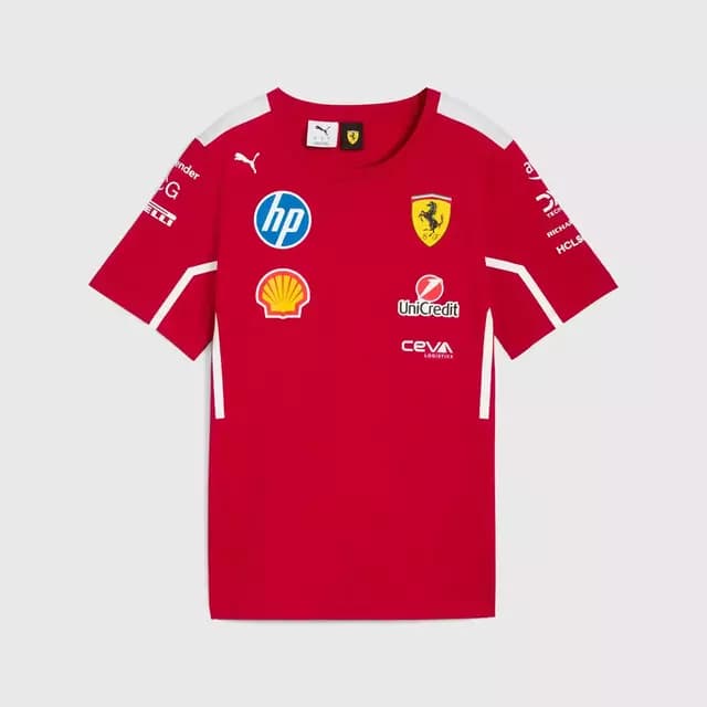 Playera Ferrari Oficial 2025 - Niños-