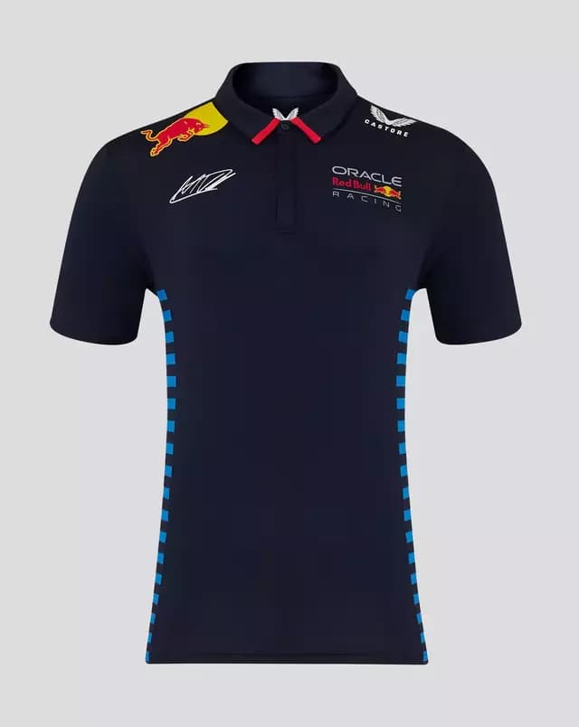 Camiseta Polo Red Bull Racing Max Verstappen Oficial 2024